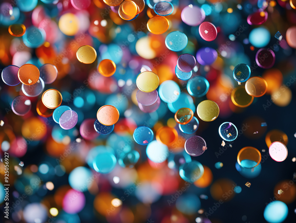 Naklejka premium Colored confetti