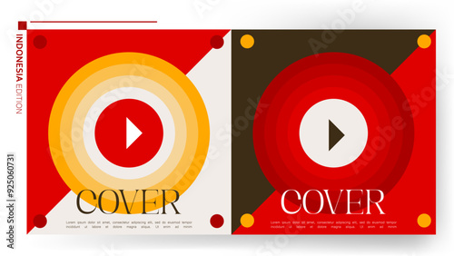 background poster geometric abstract Indonesian celebrities birthday 17 August. vector illustration. Independence day and spirit 