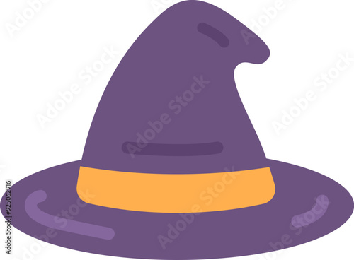 魔女の帽子のアイコンのイラスト