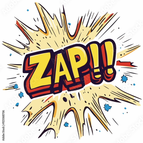 Vector of Comic book retro sound effects