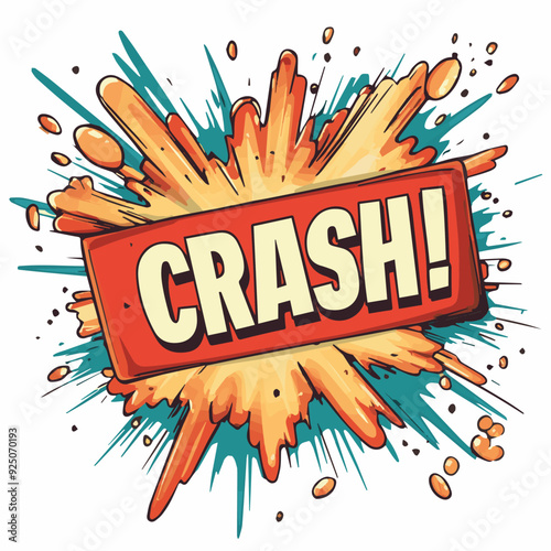 Vector of Comic book retro sound effects