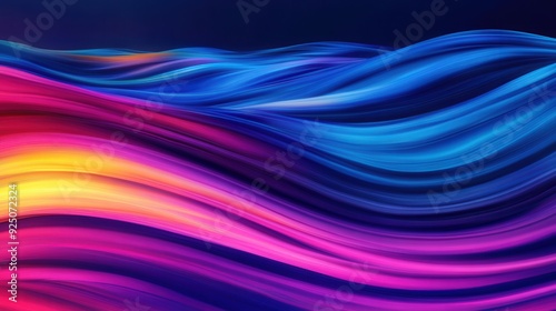 Neon Surge, an energetic seascape showcasing abstract ocean waves in vivid colors, capturing dynamic motion and artistic expression of the sea's power and beauty.