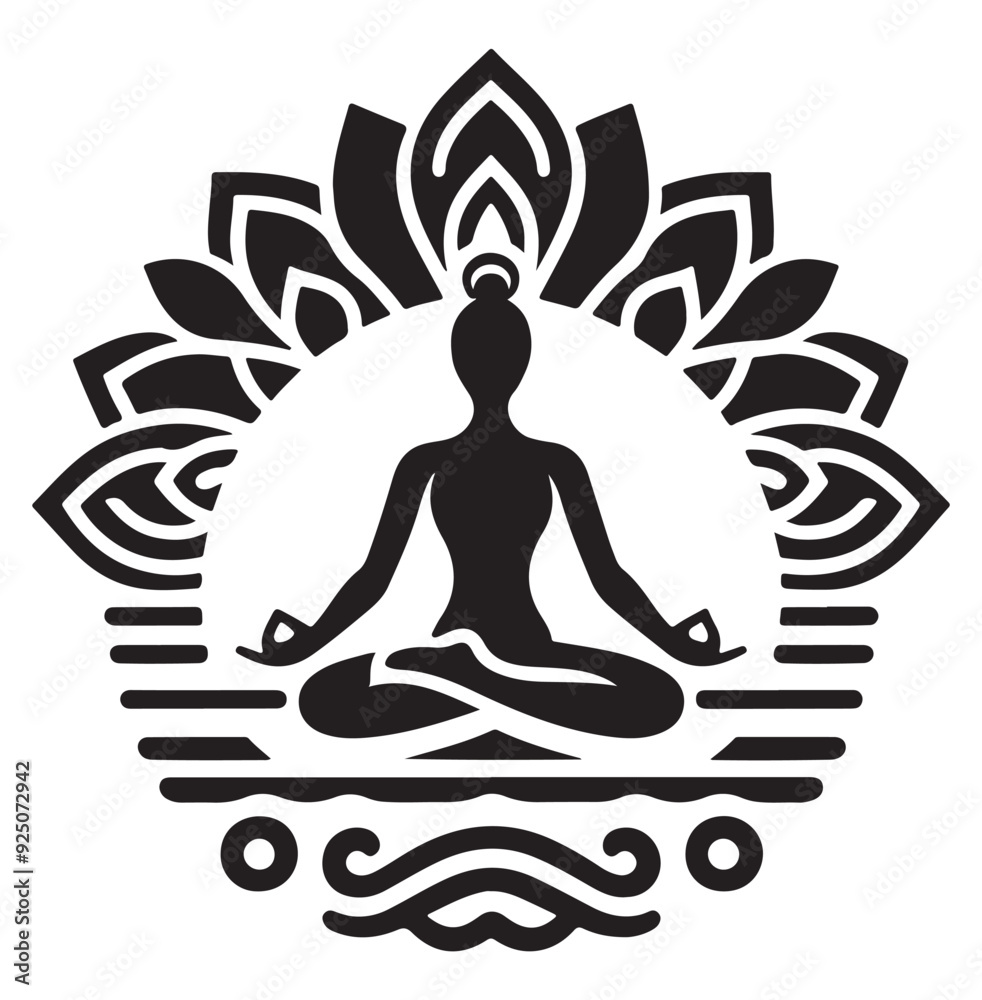 yoga vector, silhouette of yoga, Meditation vector art yoga vector, silhouette of yoga, Meditation vector art