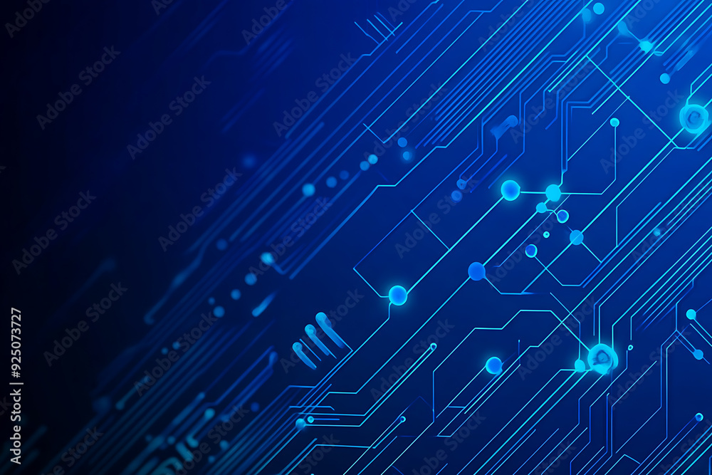 Futuristic vector illustration of a blue circuit board with intricate digital tech elements, perfect for advanced technology backgrounds. Futuristic vector illustration of a blue circuit board with intricate digital tech elements, perfect for advanced technology backgrounds.