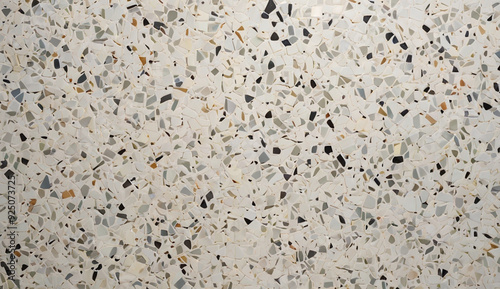 Terrazzo floor,terrazzo tiles with smooth, radiant white finish, perfect for indoor commercial and residential projects, offering a sleek and elegant design.