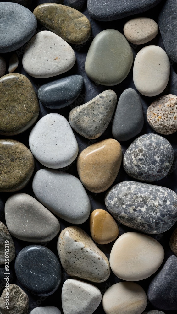 A photograph of a collection of multi-colored rocks and pebbles with varying shades, A photograph of a collection of multi-colored rocks and pebbles with varying shades,