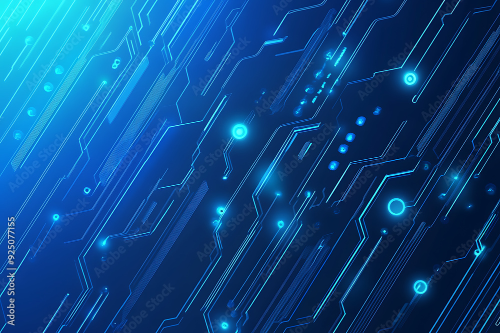 Futuristic vector illustration of a blue circuit board with intricate digital tech elements, perfect for advanced technology backgrounds. Futuristic vector illustration of a blue circuit board with intricate digital tech elements, perfect for advanced technology backgrounds.