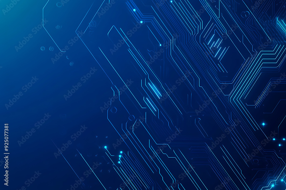 Futuristic vector illustration of a blue circuit board with intricate digital tech elements, perfect for advanced technology backgrounds. Futuristic vector illustration of a blue circuit board with intricate digital tech elements, perfect for advanced technology backgrounds.
