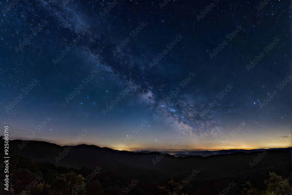 clear Starry night with the Milky Way Galaxy clear Starry night with the Milky Way Galaxy