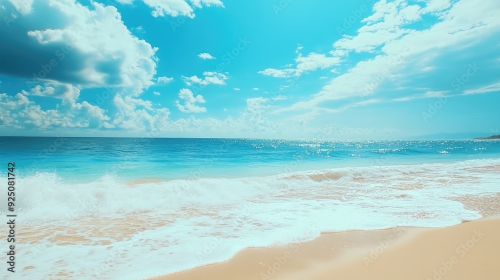 Fototapeta premium beautiful summer beach backgrounds concept