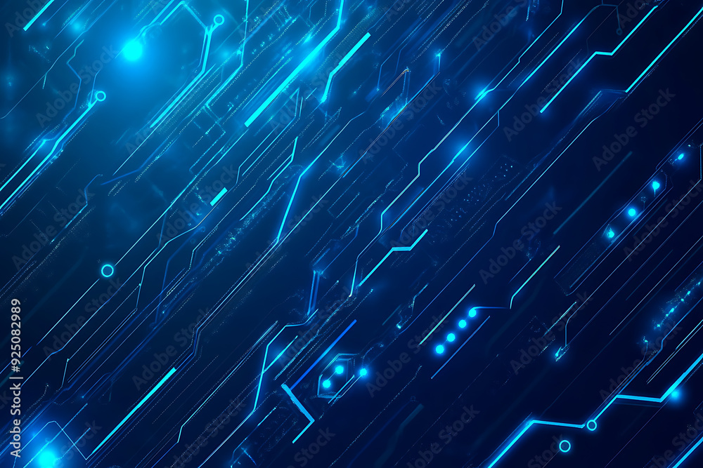 Futuristic vector illustration of a blue circuit board with intricate digital tech elements, perfect for advanced technology backgrounds. Futuristic vector illustration of a blue circuit board with intricate digital tech elements, perfect for advanced technology backgrounds.