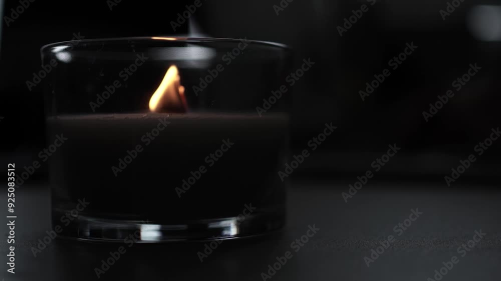 Candle light in the dark in church Candle light in the dark in church
