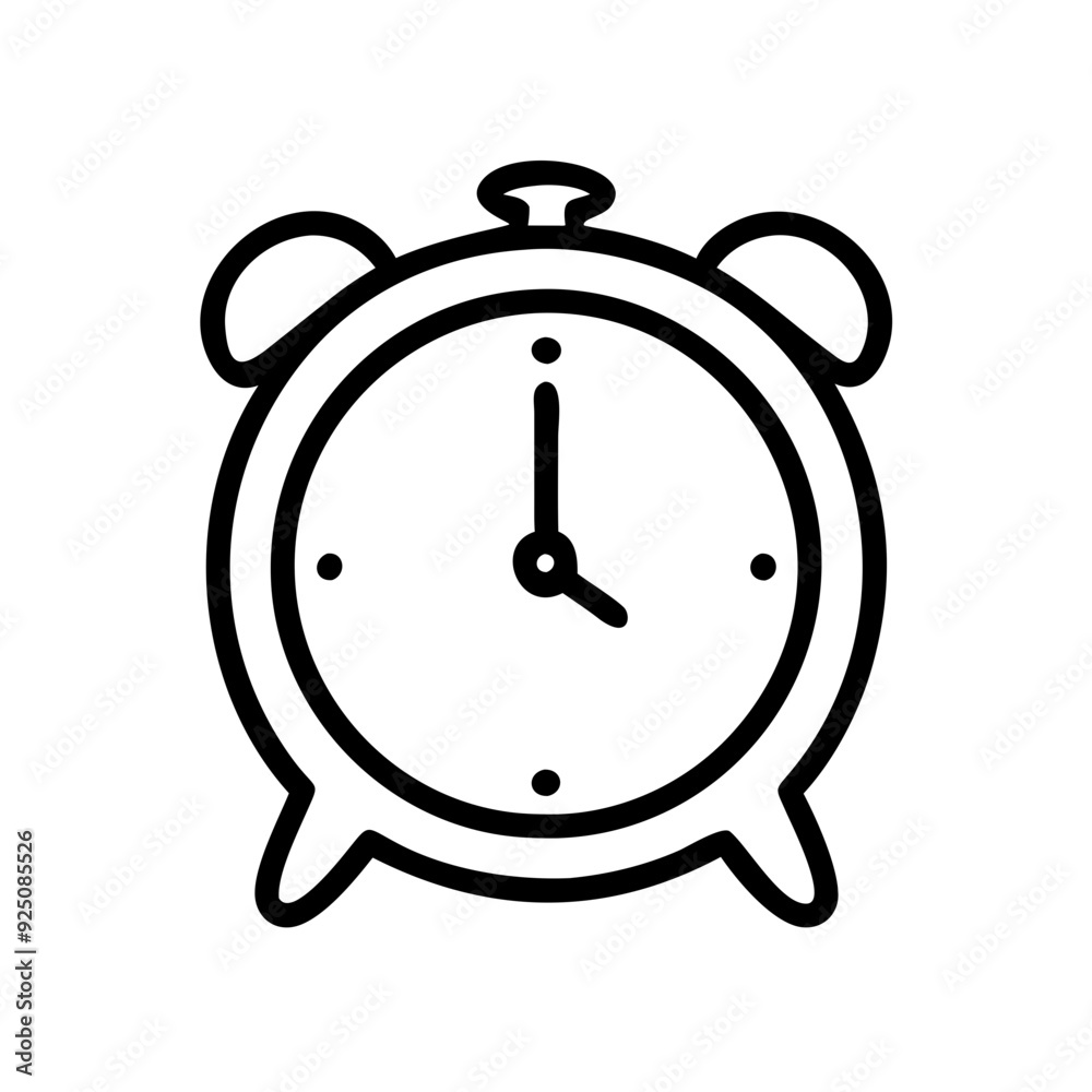 Modern Alarm Clock Icons for Time Management Modern Alarm Clock Icons for Time Management