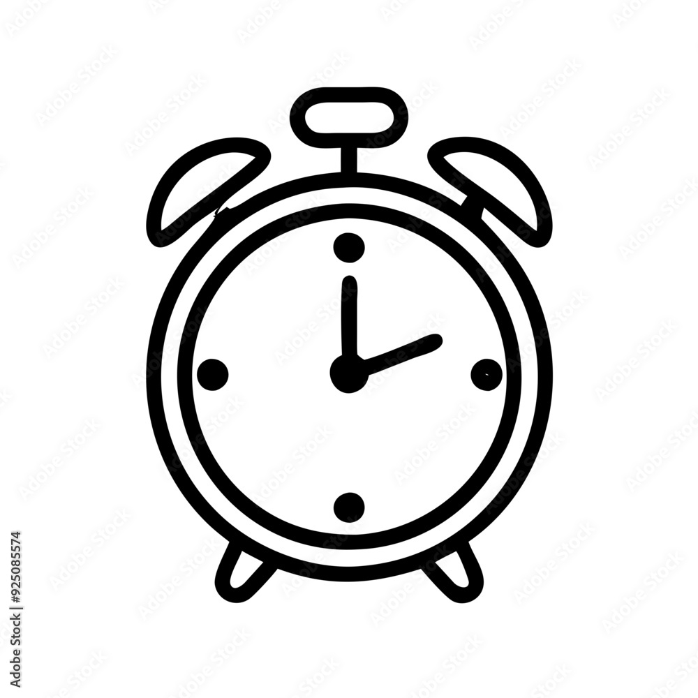 Modern Alarm Clock Icons for Time Management Modern Alarm Clock Icons for Time Management