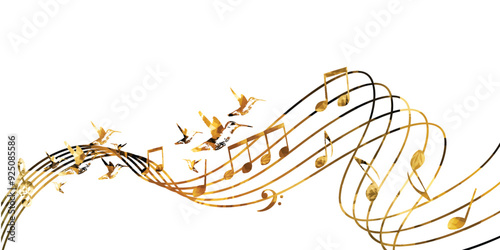 Music background with music notes vector illustration design. Artistic music festival poster, live concert events, party flyer, music notes signs and symbols	
