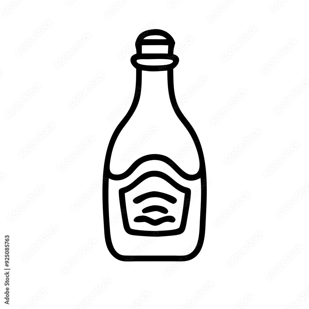 Elegant Wine Bottle Icons for Culinary and Vineyard Themes Elegant Wine Bottle Icons for Culinary and Vineyard Themes