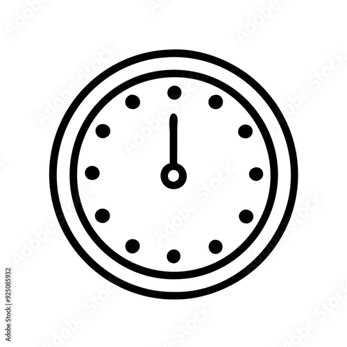 Wall Clock Icons for Timekeeping and Interior Design Themes