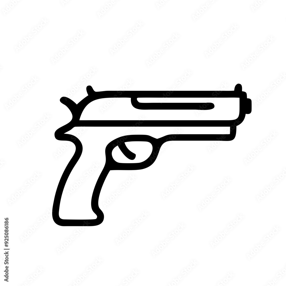 Gun icons represent firearms, security, and themes surrounding safety. Important for discussions on rights, defense, and societal issues. Gun icons represent firearms, security, and themes surrounding safety. Important for discussions on rights, defense, and societal issues.