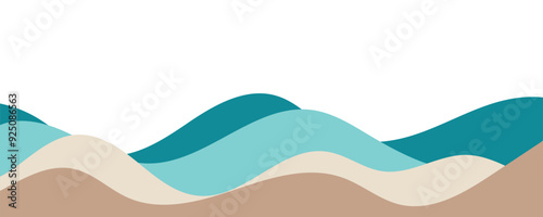 abstract background with waves