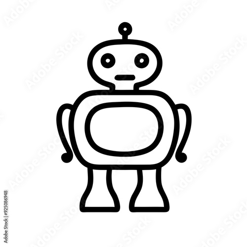 Robot Icon Design for Technology and Innovation Themes