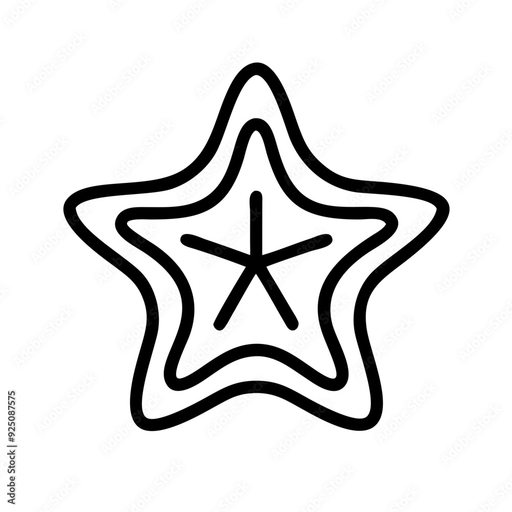 Star Icon Design for Night Sky and Celestial Themes