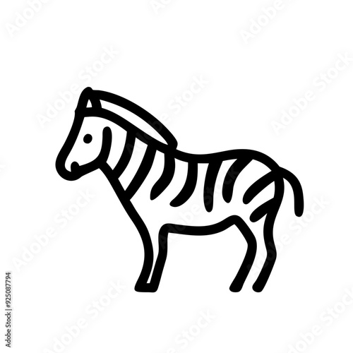 Zebra Icon Design for Wildlife and Nature Themes