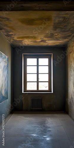Empty Room with Window and Radiator