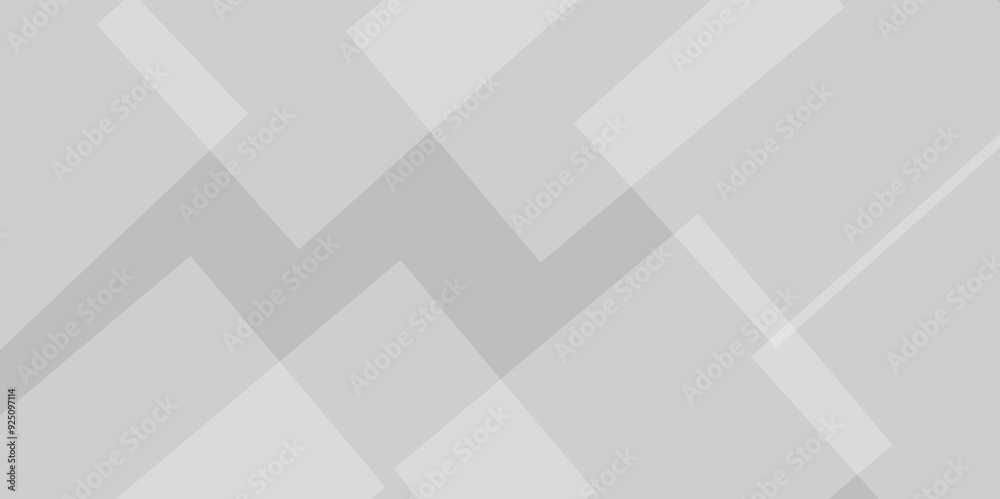 Fototapeta premium Abstract background with white paper texture. Abstract geometric white and silver grey motion background. white transparent material in triangle and squares shapes. grey lines with shadow. 