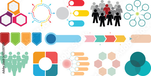 Infographic icons set collection