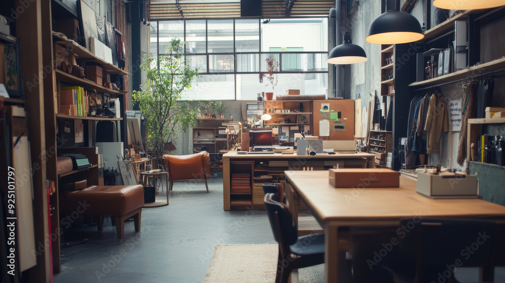 Collaborative workspace for leather designers and makers, fostering creativity Collaborative workspace for leather designers and makers, fostering creativity