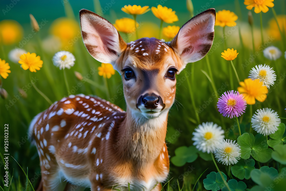 Fawn in the meadow Fawn in the meadow