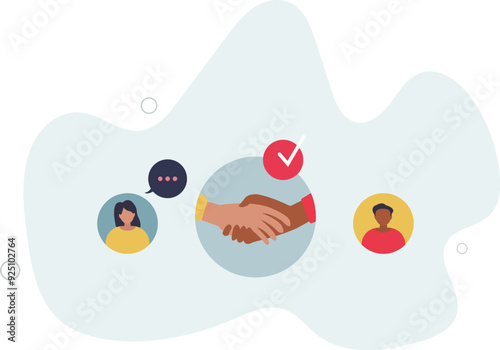 Patient centered care and medical support from doctor.Healthcare service with effective and quality attitude.flat design with people.