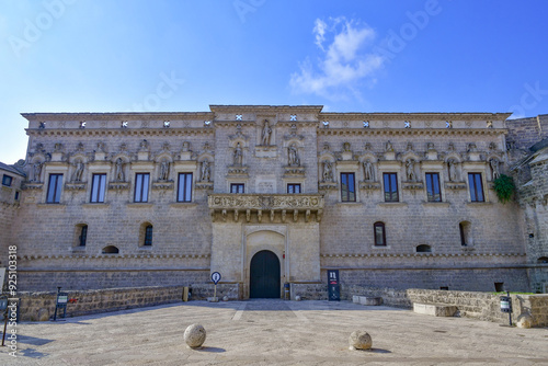 A castle in the historic center of Corigliano d'Otranto, a tourist town in Puglia, Italy. photo