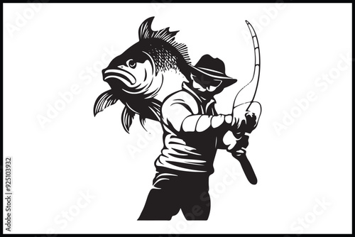 Beautiful Fishing Silhouette Vectors