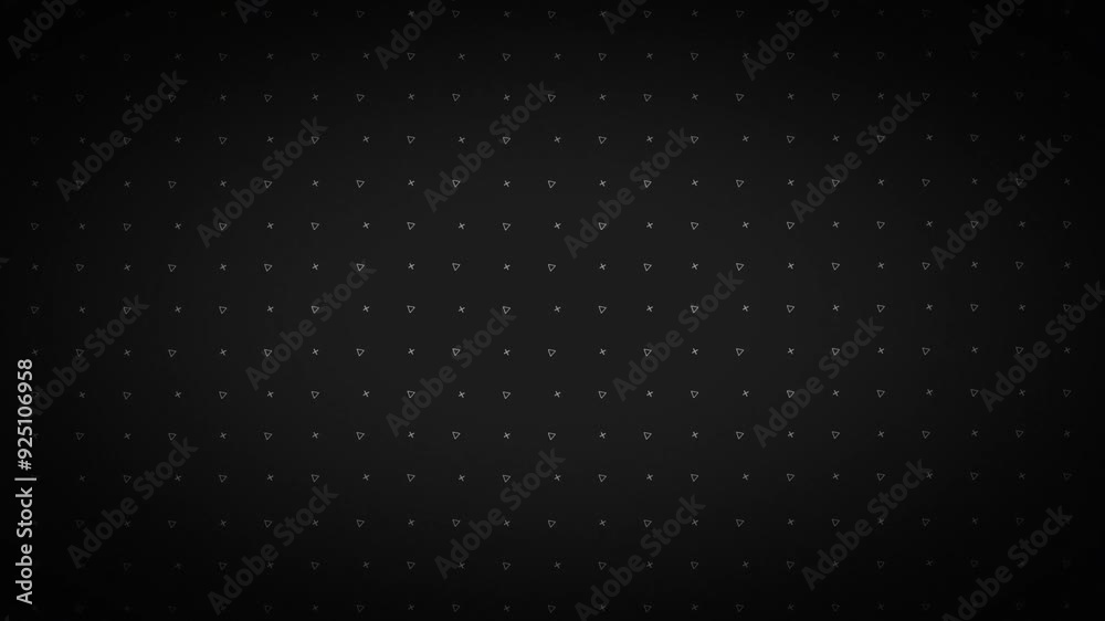 Background video animation with pattern of plus signs and triangles, featuring vignette and fade effects. The animated grid consists of crosses and triangles. 4K resolution