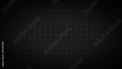 Background video animation with pattern of plus signs and triangles, featuring vignette and fade effects. The animated grid consists of crosses and triangles. 4K resolution