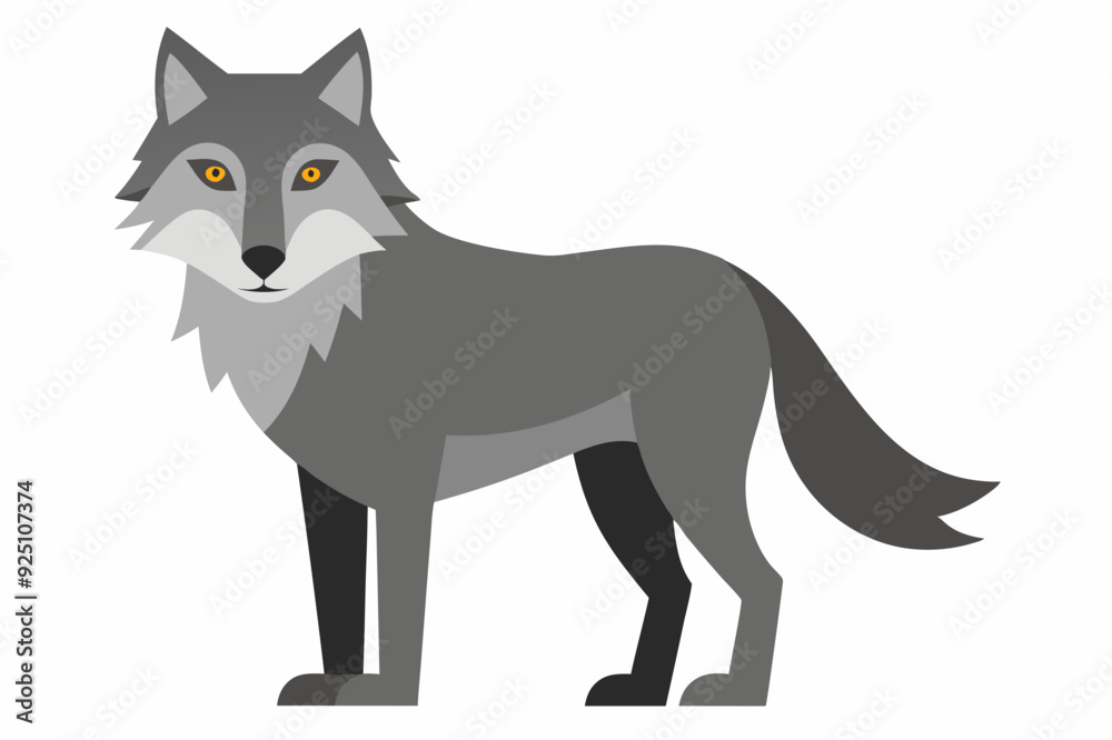 Wolf Vector Art Illustration Wolf Vector Art Illustration