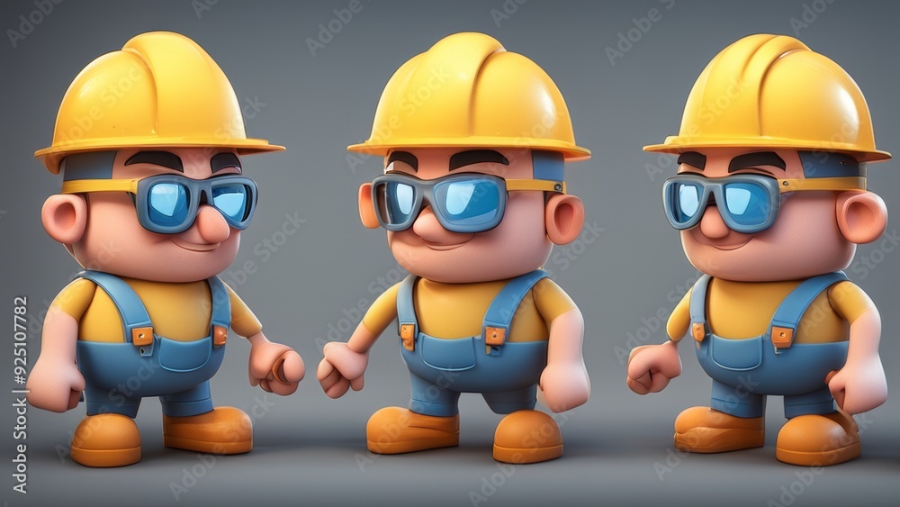 3d builder in a hard hat 3d builder in a hard hat