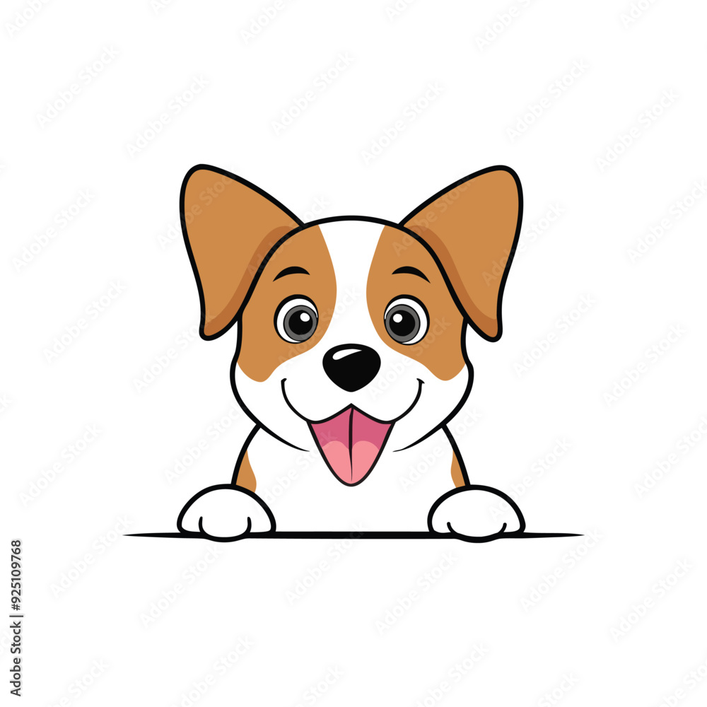Cute dog peeking cartoon vector clipart, perfect for digital downloads and printables. Cute dog peeking cartoon vector clipart, perfect for digital downloads and printables.
