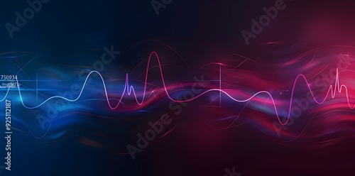 Visualize Hearts Electrical Activity Over Time Period Update Cardiogram Banner. Concept Cardiogram Visualization, Heart's Electrical Activity, Time Period, Banner Design, Update Cardiology