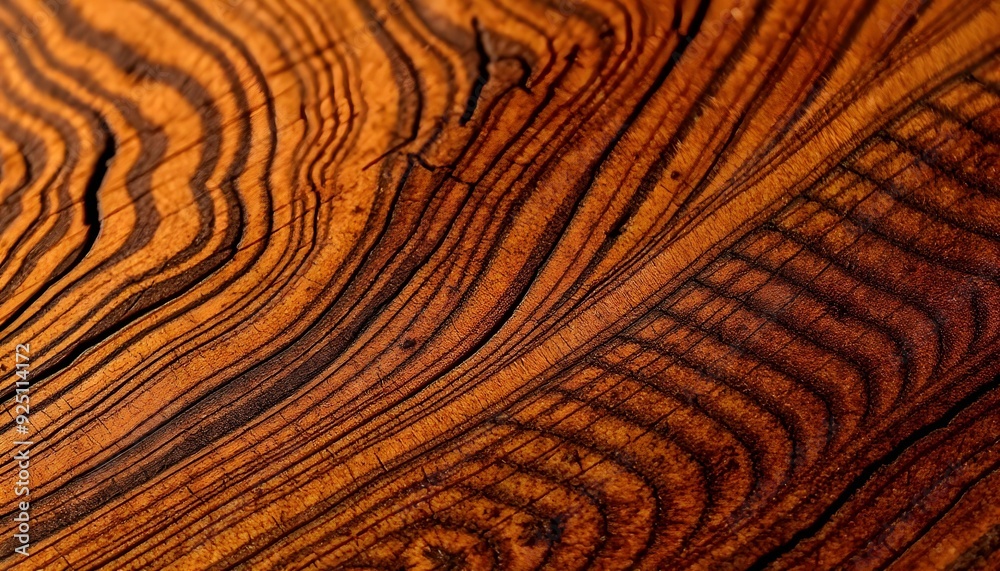 Fototapeta premium a close-up of a textured background featuring intricate patterns of wood grain create with ai