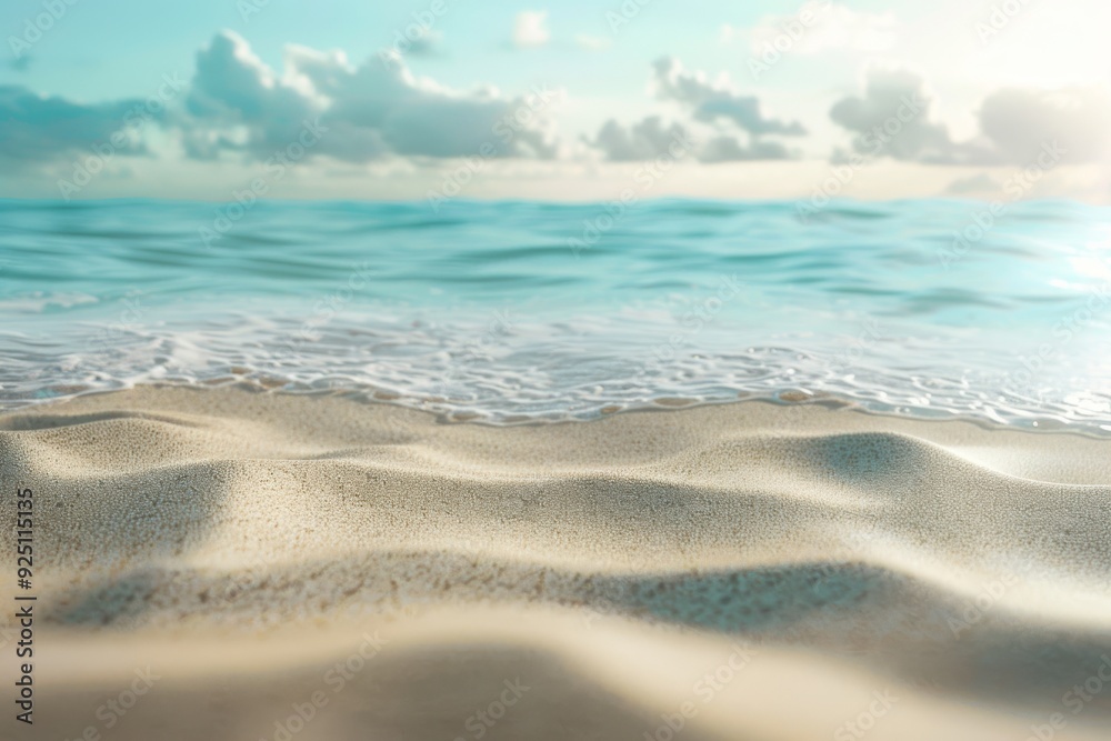 A tranquil beach scene with fine-grained sand and a sense of calmness. The image showcases the intricate texture of the sand, inviting the viewer to step into the serene atmosphere. A tranquil beach scene with fine-grained sand and a sense of calmness. The image showcases the intricate texture of the sand, inviting the viewer to step into the serene atmosphere.