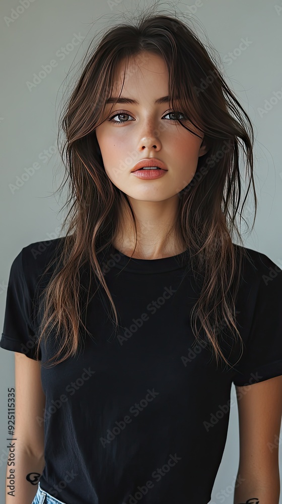 Fototapeta premium White t-shirt mockup | Mockup