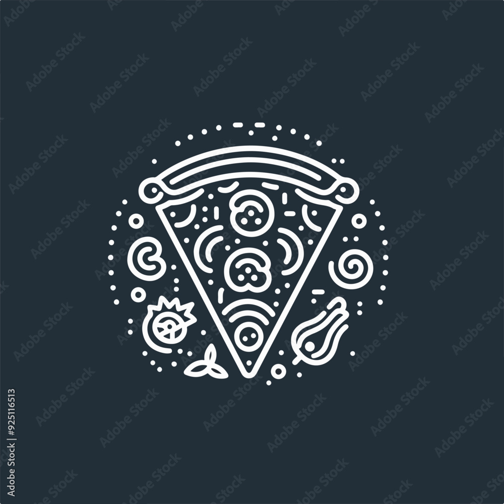 Pizza Silhouette Black and White Pizza Silhouette Black and White