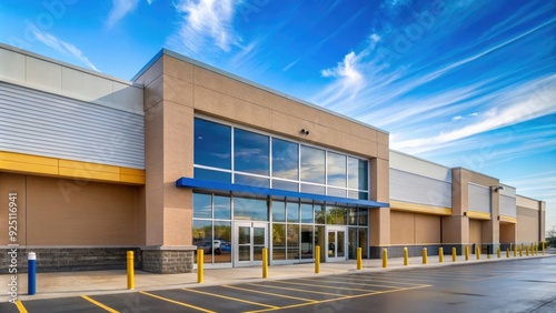 Front entrance to the walmart superstore , retail, store, entrance, shopping, shopping carts, automatic doors
