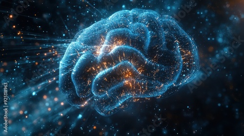 Abstract Brain Network - Artificial Intelligence, Digital Technology, Neural Network, Concept