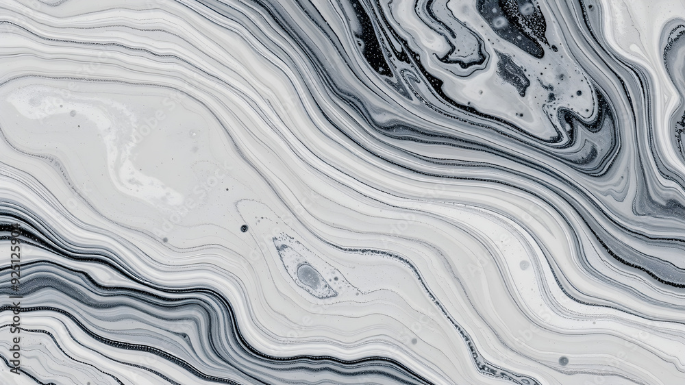 Abstract Marble Swirl Background with Space for Text. Generative AI