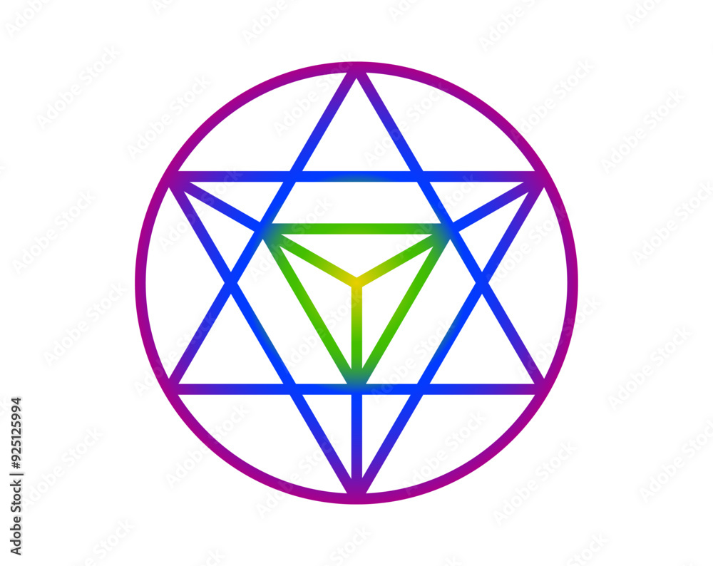 Enneagram sign personality design vector image Enneagram sign personality design vector image
