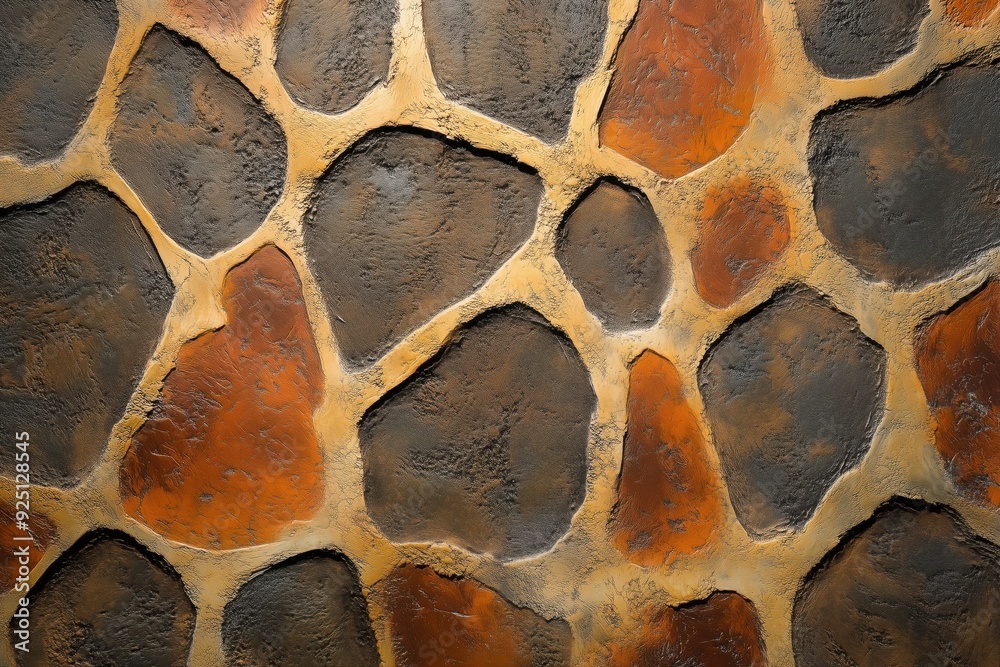 Fototapeta premium Textured background featuring unique patterns in earthy tones