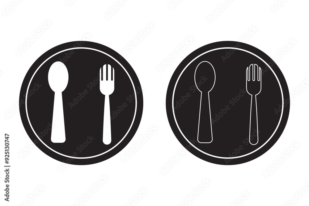 spoon and fork icon vector illustration. spoon, fork and knife icon vector. restaurant sign and symbol spoon and fork icon vector illustration. spoon, fork and knife icon vector. restaurant sign and symbol